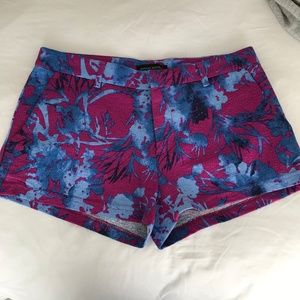 Banana Republic magenta blue patterned shorts NWOT